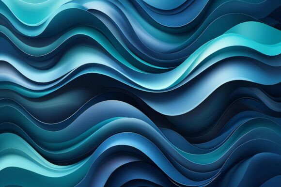 A Blue and White Wavy Lines: A Versatile Background for Creative Projects