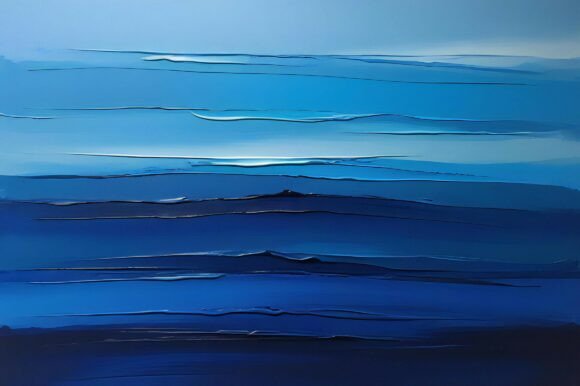 A Blue Sky with Many Lines