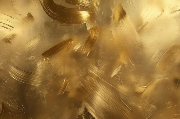 A Gold Paint on a Glass