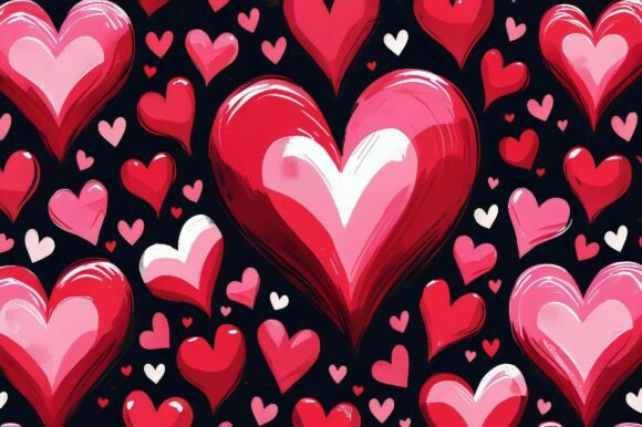 A Group of Red and White Hearts: A Versatile Design for Creative Projects