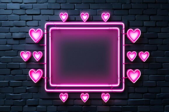 A Pink Heart Shaped Lights