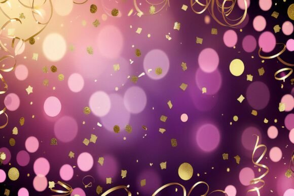 A Purple and Gold Background