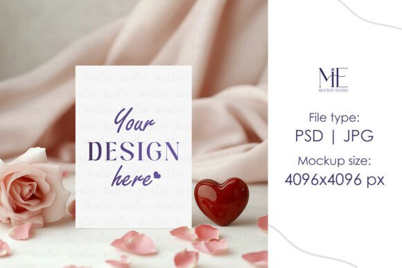 Floral Card Mock Up and Wedding Card Mockup: Elevate Your Design Projects