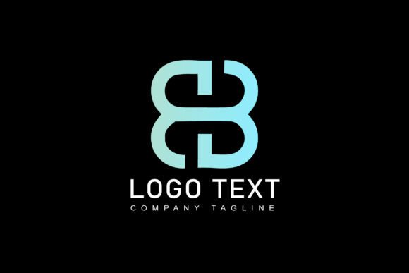 Interlocking Letters Logo: Modern and Minimalist Design