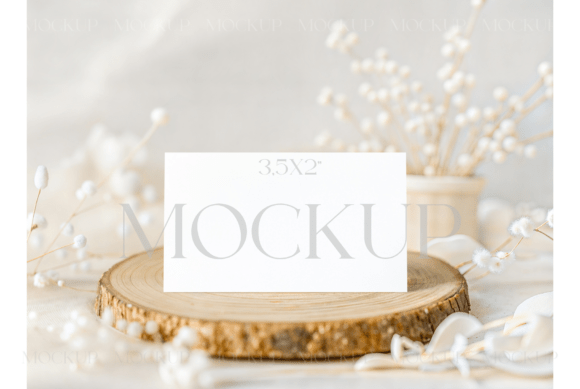 Minimal Winter Card Mockup
